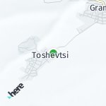 Peta lokasi: Toshevtsi, Bulgaria