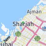 Peta lokasi: Sharjah, Uni Emirat Arab