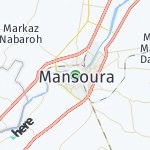Peta wilayah Mansoura, Mesir
