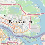 Peta lokasi: Kota Masai, Malaysia untuk keperluan jadwal sholat