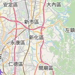 Peta lokasi: Sinhua District, Taiwan untuk keperluan jadwal sholat