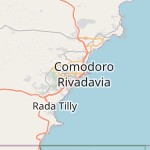 Peta lokasi: Comodoro Rivadavia, Argentina untuk keperluan jadwal sholat