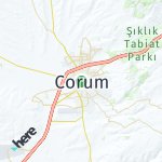 Peta lokasi: Çorum, Turki