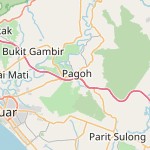 Peta lokasi: Pagoh, Malaysia untuk keperluan jadwal sholat