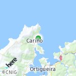 Peta lokasi: Cariño, Spanyol