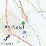Peta lokasi: Najaf, Iraq