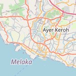 Peta lokasi: Taman Pasir Putih, Malaysia untuk keperluan jadwal sholat