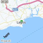 Peta lokasi: Lagos, Portugal