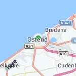 Peta lokasi: Oostende, Belgia