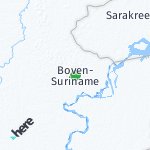Peta lokasi: Boven-Suriname, Suriname