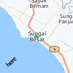 Peta lokasi: Sungai Besar, Malaysia