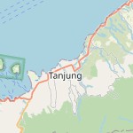 Peta lokasi: Tanjung, Indonesia untuk keperluan jadwal sholat