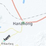 Peta lokasi: Hanzhong, Cina