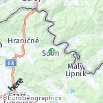 Peta lokasi: Sulín, Slowakia