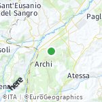 Peta wilayah Perano, Italia