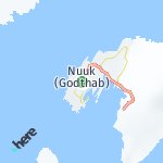 Peta lokasi: Nuuk, Greenland