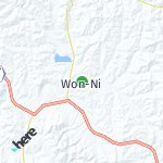 Peta lokasi: Won-Ni, Korea Selatan