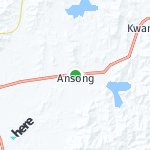 Peta lokasi: Ansong, Korea Selatan