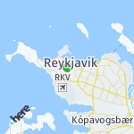 Peta lokasi: Reykjavik, Islandia