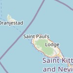 Peta lokasi: Saint Paul's, Saint Kitts Dan Nevis