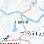 Peta lokasi: Hanam, Korea Selatan