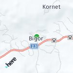 Peta lokasi: Bigor, Montenegro