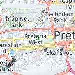 Peta lokasi: Pretoria West, Afrika Selatan