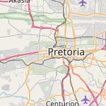 Peta lokasi: Pretoria West, Afrika Selatan