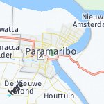 Peta lokasi: Paramaribo, Suriname