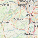 Peta lokasi: Stanley, Inggris Raya