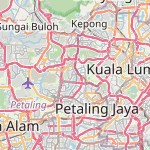 Peta lokasi: Bandar Utama Damansara, Malaysia untuk keperluan jadwal sholat