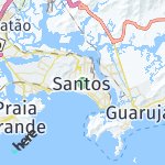 Peta lokasi: Santos, Brasil