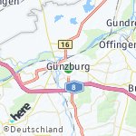 Peta lokasi: Günzburg, Jerman