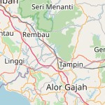Peta lokasi: Gadong, Malaysia untuk keperluan jadwal sholat