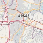 Peta lokasi: Pekayon Jaya, Indonesia