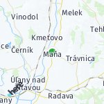 Peta lokasi: Maňa, Slowakia