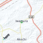 Peta lokasi: Iwamura, Jepang
