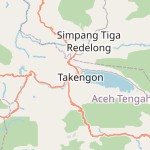 Peta lokasi: Takengon, Indonesia untuk keperluan jadwal sholat