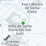 Peta lokasi: Valle de Santa Elena, Meksiko