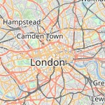 Peta lokasi: Holborn, Inggris Raya untuk keperluan jadwal sholat