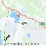 Peta lokasi: Kiruna, Swedia