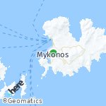 Peta lokasi: Mykonos, Yunani