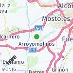 Peta lokasi: Arroyomolinos, Spanyol