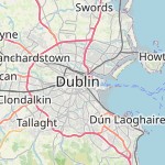Peta lokasi: Dublin, Irlandia untuk keperluan jadwal sholat