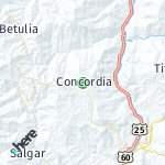 Peta lokasi: Concordia, Kolombia
