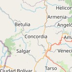 Peta lokasi: Concordia, Kolombia