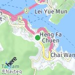 Peta wilayah Shau Kei Wan, Hong Kong-Cina
