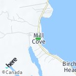 Peta wilayah Mill Cove, Kanada