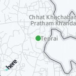 Peta wilayah Teprai, India