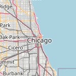 Peta lokasi: Chicago, Amerika Serikat untuk keperluan jadwal sholat